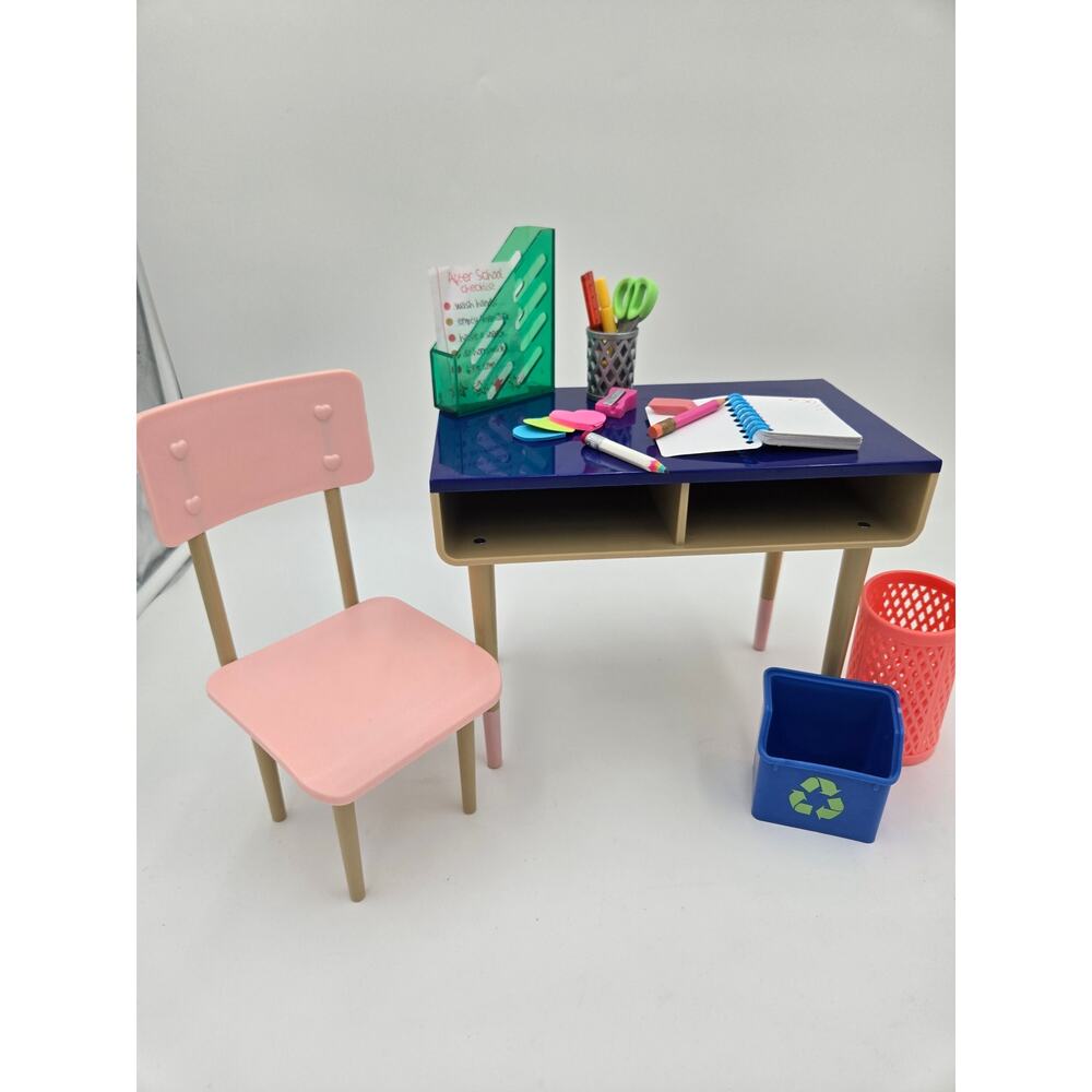Our Generation Brilliant Bureau Desk Chair Set 18 Inch Doll School